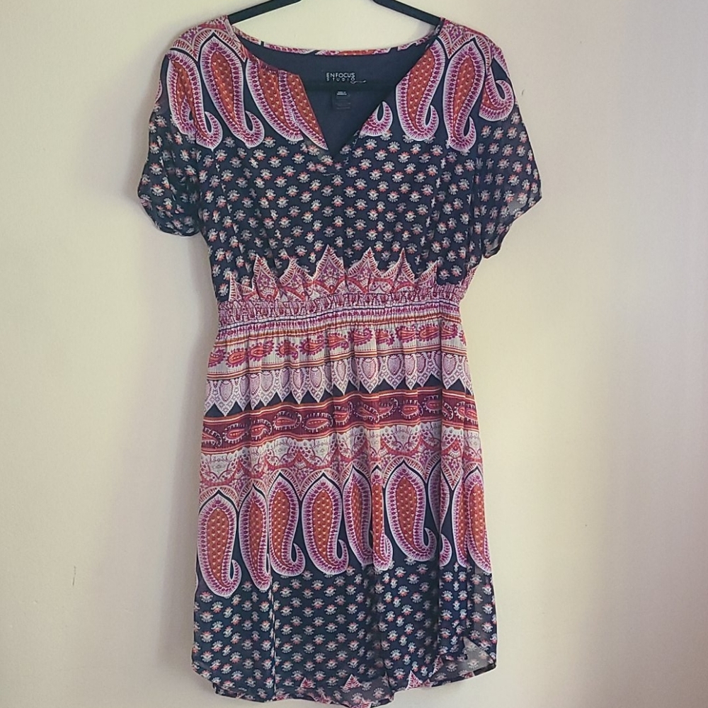 Boho patterned dress